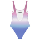 Bigender Pride Ombre Open-back Swimsuit